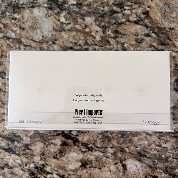 Vintage Pier 1 Ceramic Napkin Rings Floral Blue Flowers Yellow. - Picture 7 of 7